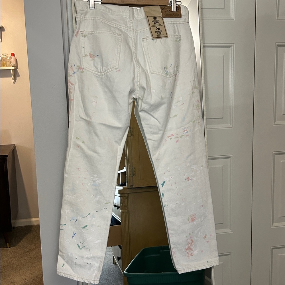 Polo Ralph Lauren The Avery Boyfriend Paint Splatter Jeans - 28 - Picture 6 of 13